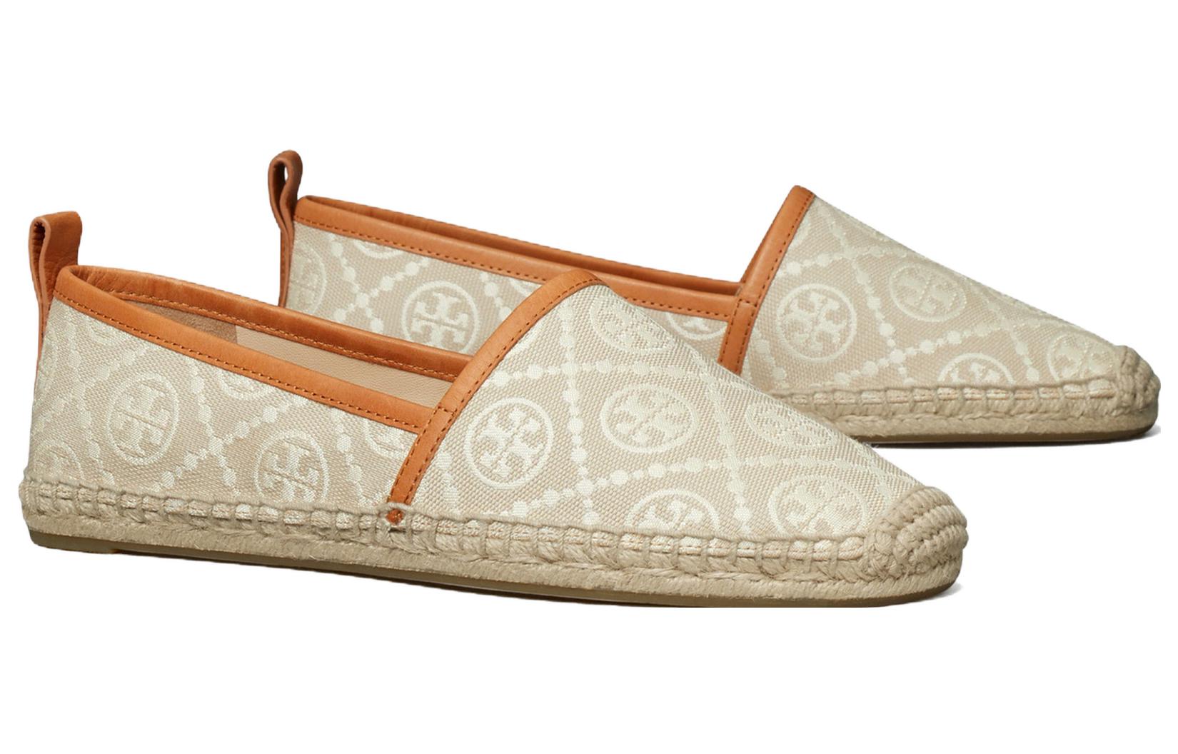 Lookbook (W) TORY BURCH T Monogram Slip-On 'Beige Fisherman' Pria & Wanita 153264-100