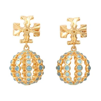 (Women) Tory Burch Trendy Hollow Out Earrings for Women - Gold 143737-400