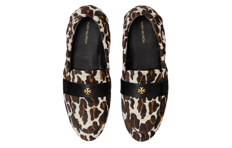 Lookbook (W) TORY BURCH Velvet Ballet Loafer 'Coklat' 140255-200