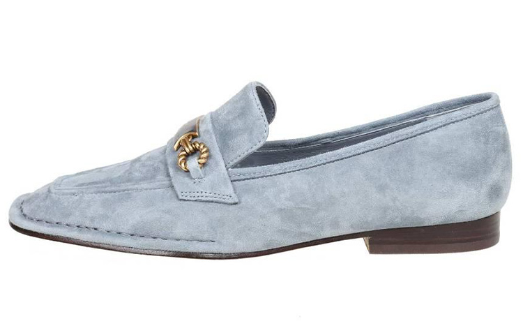 (W) TORY BURCH Velvet Loafers 'Light Blue'