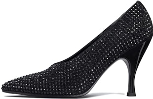 (Women) TORY BURCH Velvet Slip-On Stiletto 'Black' 143642-003 (Women) TORY BURCH Velvet Slip-On Stiletto 'Black' 143642-003