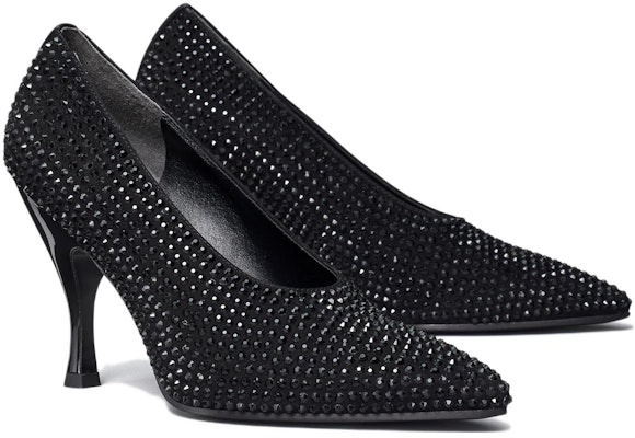 (Women) TORY BURCH Velvet Slip-On Stiletto 'Black' 143642-003 Order (Women) TORY BURCH Velvet Slip-On Stiletto 'Black' 143642-003