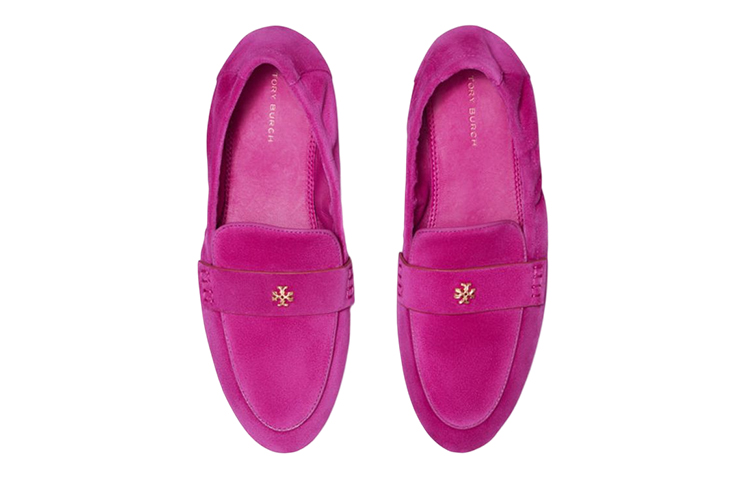 (W) TORY BURCH Velvet Sneakers 'Purple Red' 圖 3