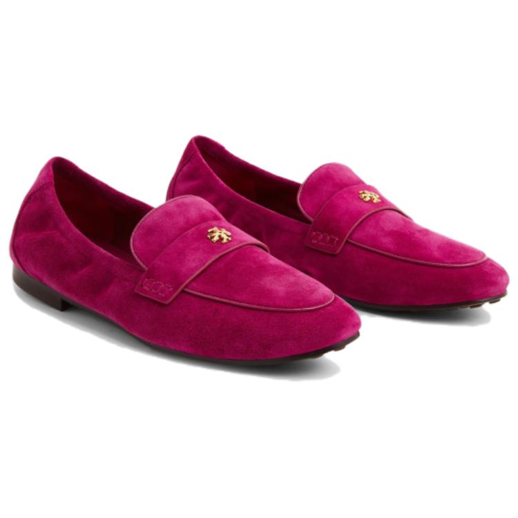 (W) TORY BURCH Velvet Sneakers 'Purple Red' 圖 4