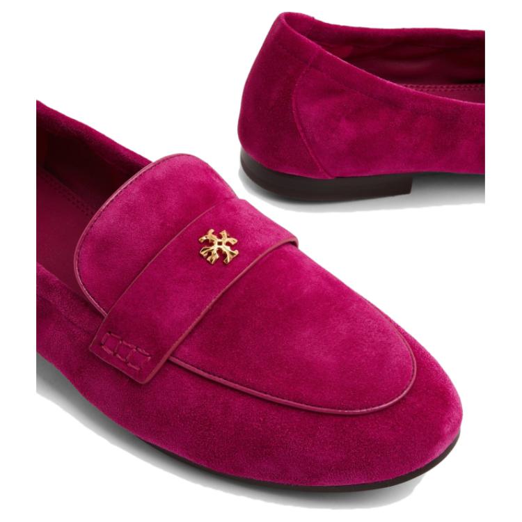 (W) TORY BURCH Velvet Sneakers 'Purple Red' 圖 5