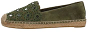 Buy (Women) TORY BURCH Velvet Suede Espadrille Flats 'Green' 43018-305