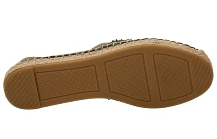 Purchase (Women) TORY BURCH Velvet Suede Espadrille Flats 'Green' 43018-305