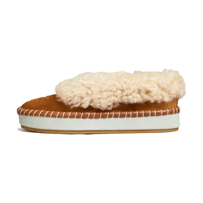 (W) TORY BURCH Wool Slippers 'Caramel'