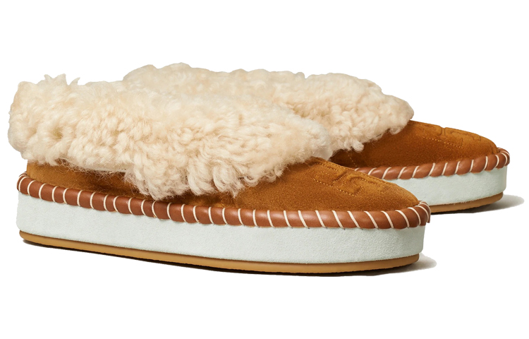 (W) TORY BURCH Wool Slippers 'Caramel' 圖 3