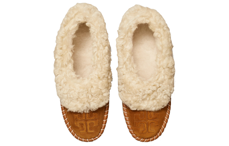 (W) TORY BURCH Wool Slippers 'Caramel' 圖 4