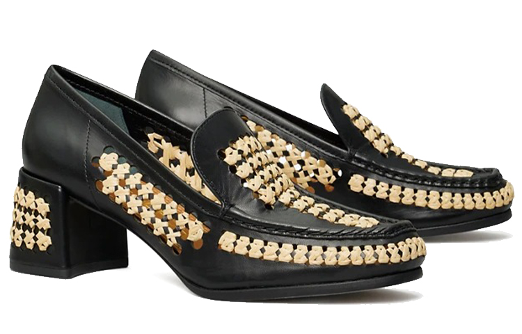 Lookbook (W) TORY BURCH Tacón Alto de Ratán Tejido 'Negro' 81747-001
