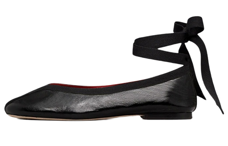 (Women) TORY BURCH Wrap Ballet 'Black' 91937-001