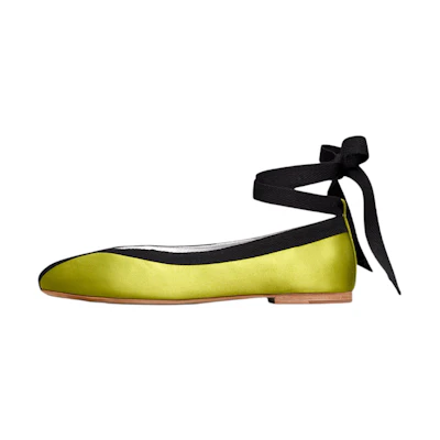(W) TORY BURCH Wrap Ballet 'Green'