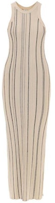 (W) TOTEME 米色无袖条纹修身长裙 242WRD2305YA0044125 Order (W) TOTEME 米色无袖条纹修身长裙 242WRD2305YA0044125