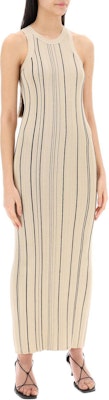 (W) TOTEME 米色无袖条纹修身长裙 242WRD2305YA0044125 Lookbook (W) TOTEME 米色无袖条纹修身长裙 242WRD2305YA0044125
