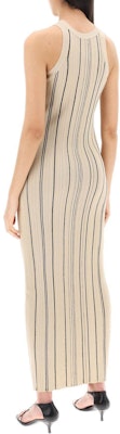 (W) TOTEME 米色无袖条纹修身长裙 242WRD2305YA0044125 Shop (W) TOTEME 米色无袖条纹修身长裙 242WRD2305YA0044125