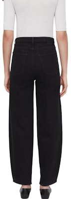 (W) TOTEME 黑色高腰宽松阔腿九分牛仔裤. 213-238-739-204 Details for (W) TOTEME 黑色高腰宽松阔腿九分牛仔裤. 213-238-739-204