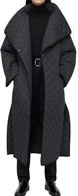 (W) TOTEME 黑色長款純棉大衣簡約純色設計 213112732200 Lookbook (W) TOTEME 黑色長款純棉大衣簡約純色設計 213112732200