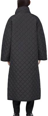 (W) TOTEME 黑色長款純棉大衣簡約純色設計 213112732200 Shop (W) TOTEME 黑色長款純棉大衣簡約純色設計 213112732200