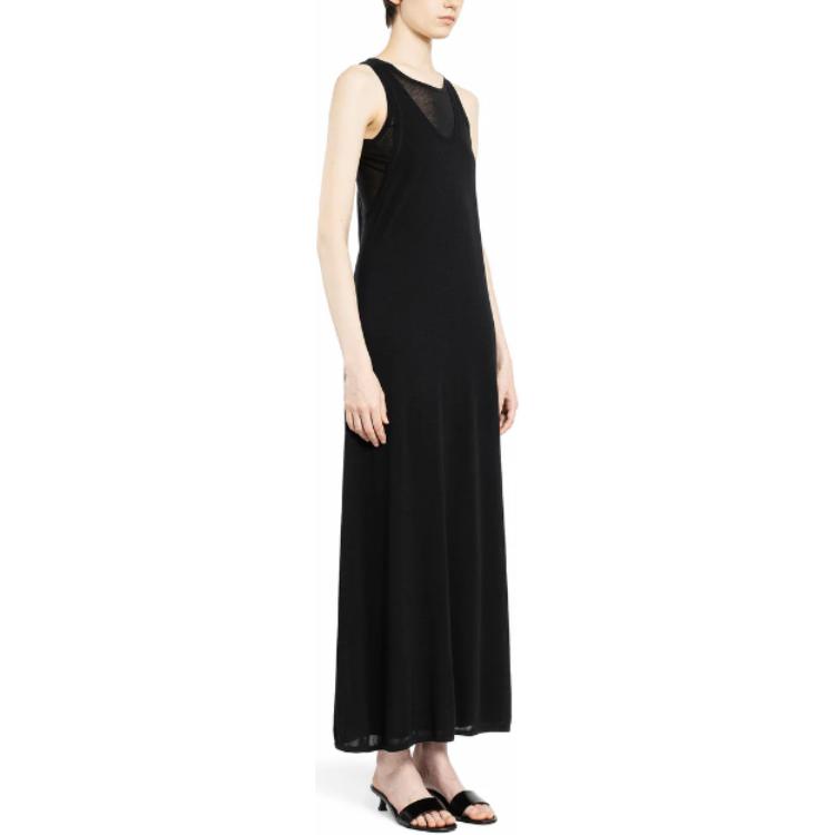 Shop (W) TOTEME 黑色無袖修身純色長洋裝 243WRD0128YA0079001