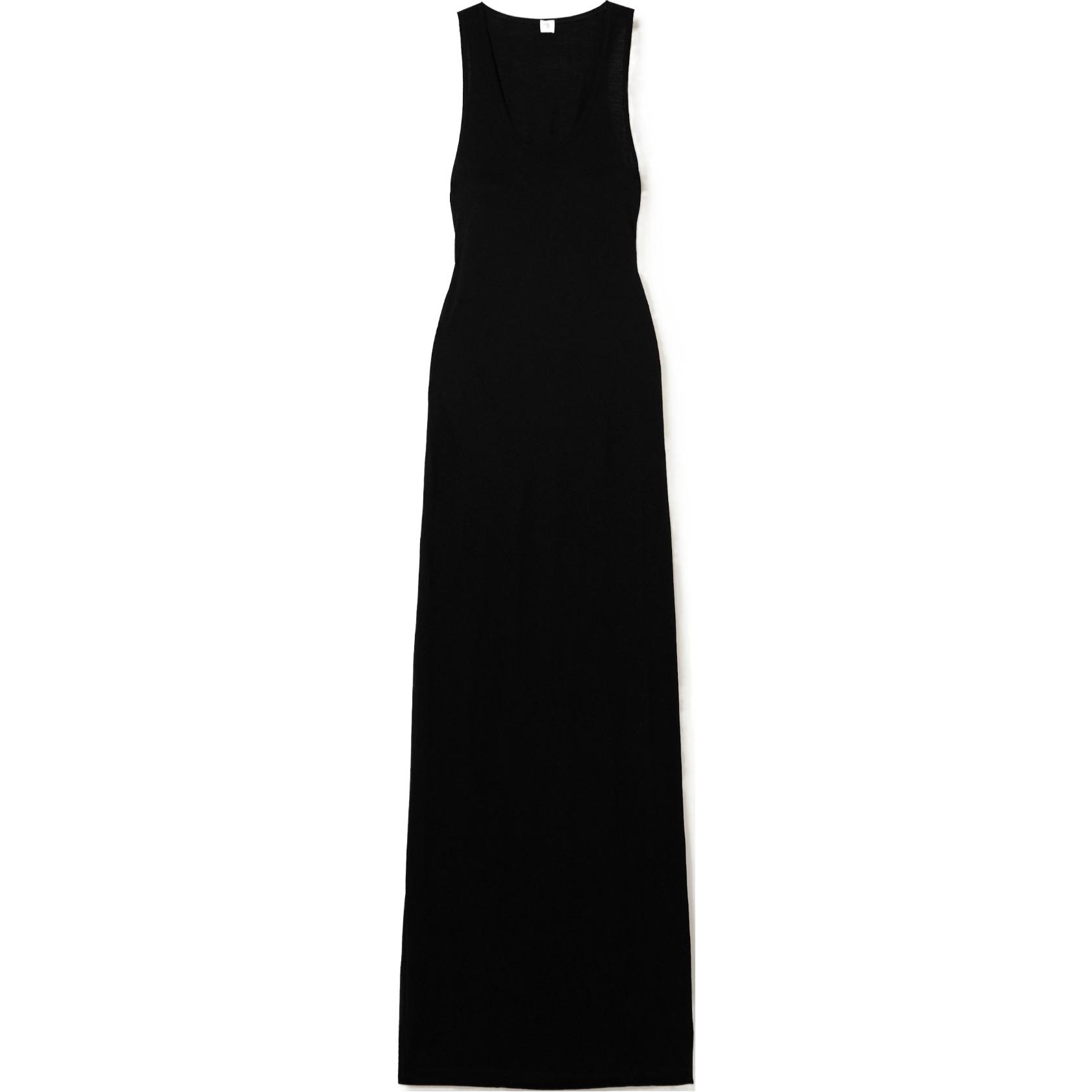 (Women) TOTEME  Black Sleeveless Long Maxi Dress 243WRD4175FB0241001