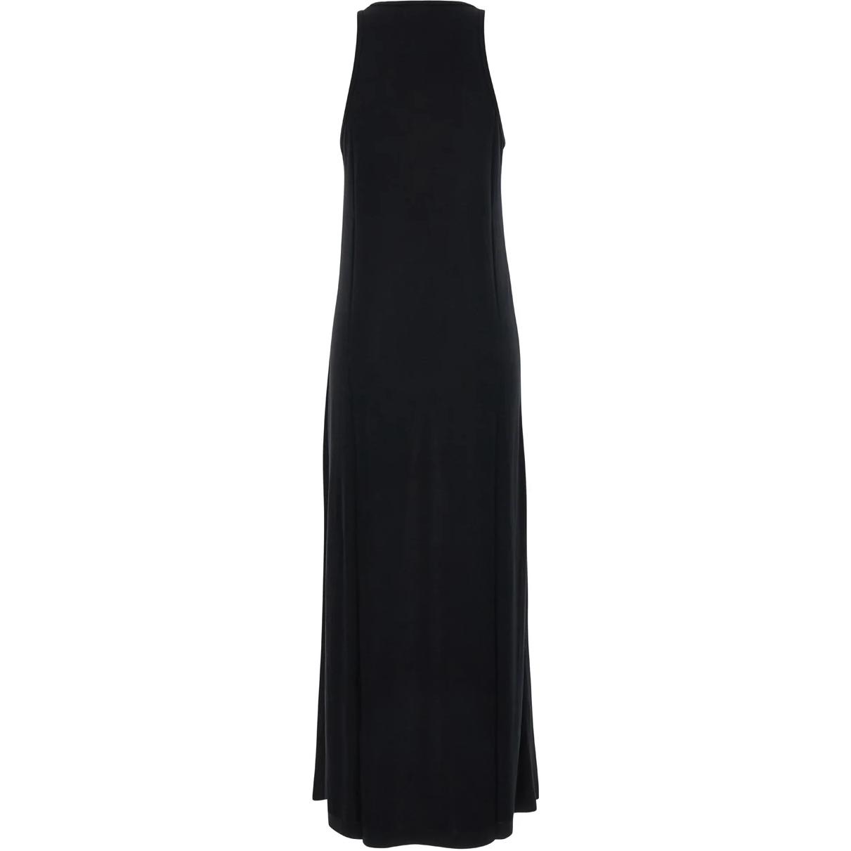 Lookbook (W) TOTEME 黑色無袖長款連身洋裝 243WRD4175FB0241001