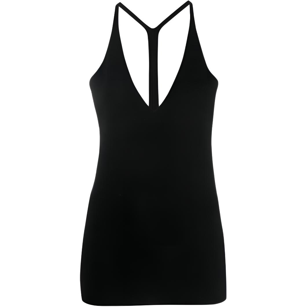 (Women) TOTEME  Black V-Neck Cotton Tank Top 2335178323