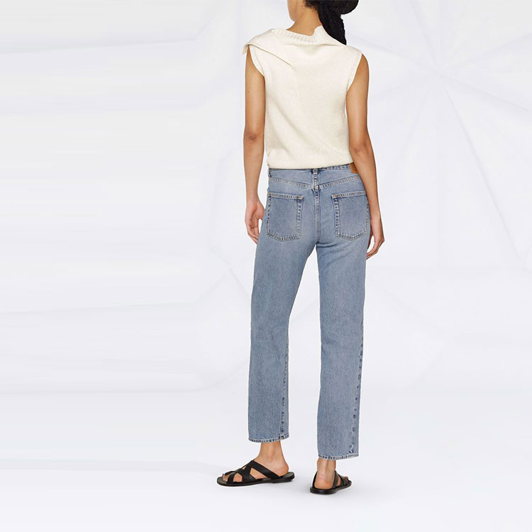 Shop (W) TOTEME 藍色交叉縫牛仔褲 222232741485