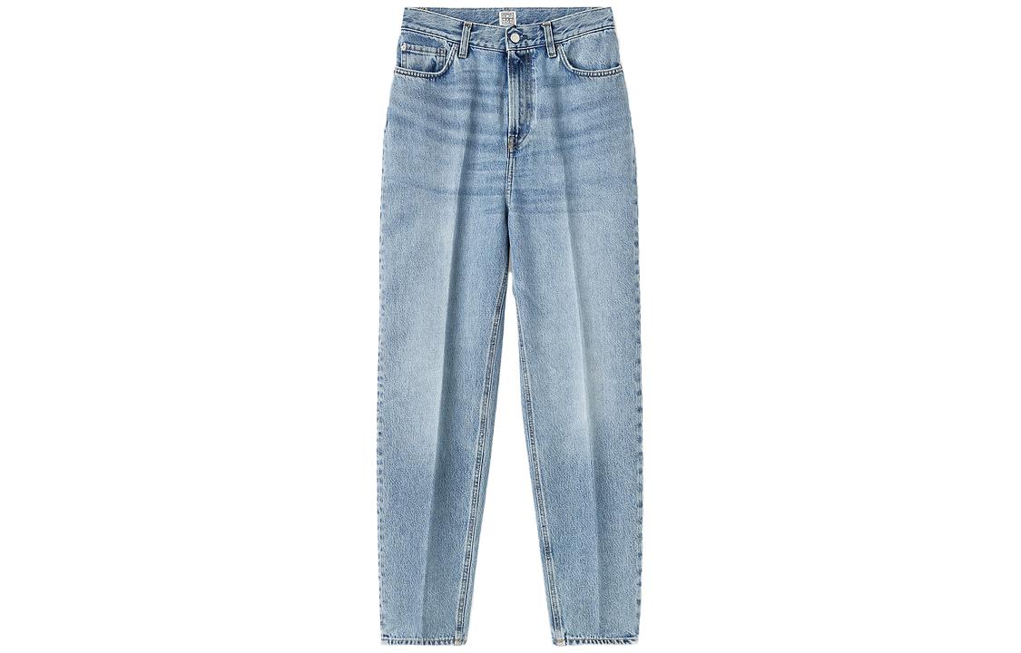 (Women) TOTEME  Blue Mid-Rise Loose Fit Jeans 223231741485