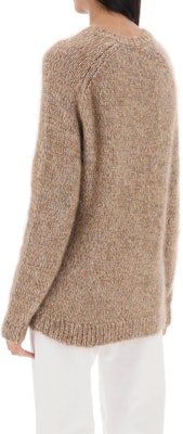 (W) TOTEME 棕色纯色圆领长袖毛衣. 234WRTWTP224YA0015073 Shop (W) TOTEME 棕色纯色圆领长袖毛衣. 234WRTWTP224YA0015073