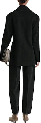 (W) TOTEME Chaqueta Abrigo Negra de Doble Botonadura y Manga Larga Casual 234WRTWOU101FB0006001 Purchase (W) TOTEME Chaqueta Abrigo Negra de Doble Botonadura y Manga Larga Casual 234WRTWOU101FB0006001