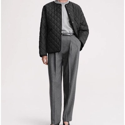 (W) TOTEME 經典寬鬆黑色棉質絎縫冬季外套. 211177732200 Sizing (W) TOTEME 經典寬鬆黑色棉質絎縫冬季外套. 211177732200