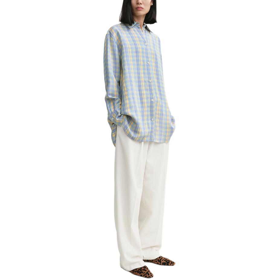 Purchase (W) TOTEME 仿舊格紋長袖扣襯衫 243WRT1415FB0201193