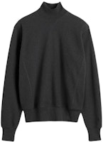 (Women) TOTEME High-Neck Knit Sweater with Letter Embroidery in Gray Marl. 241WRT1413FB0141019 (Women) TOTEME High-Neck Knit Sweater with Letter Embroidery in Gray Marl. 241WRT1413FB0141019