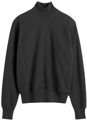 (W) TOTEME Sweater Leher Tinggi Kelabu dengan Sulaman Huruf. 241WRT1413FB0141019 Buy (W) TOTEME Sweater Leher Tinggi Kelabu dengan Sulaman Huruf. 241WRT1413FB0141019