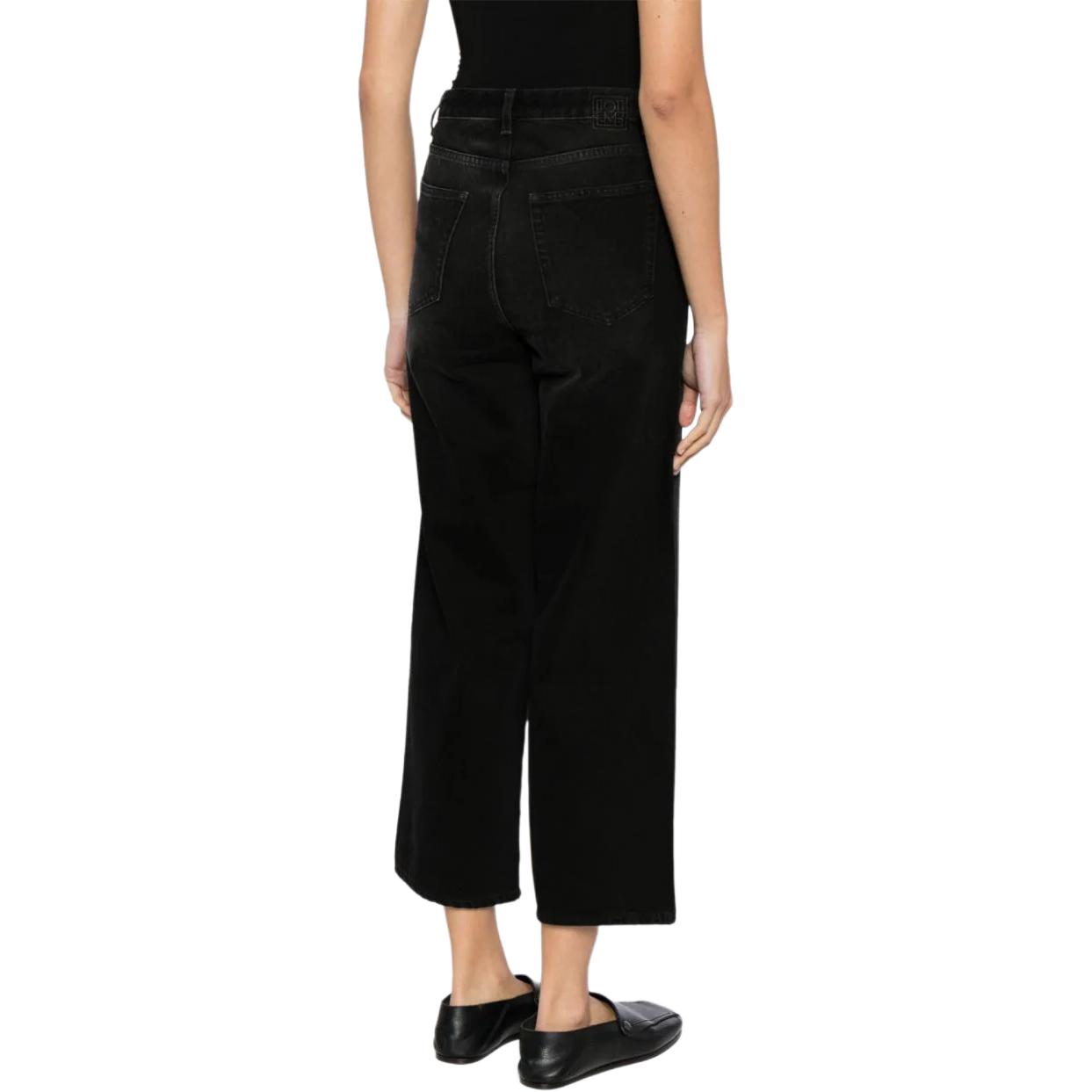 Shop (W) TOTEME 高腰直筒牛仔裤 黑色 241WRB2375FB0046068