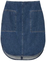 (Women) TOTEME High-Waisted Minimalist Denim Maxi Skirt with Curved Hem. 2332054741404 (Women) TOTEME High-Waisted Minimalist Denim Maxi Skirt with Curved Hem. 2332054741404