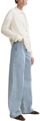 (W) TOTEME 秋季24款宽松版羊绒开衫云白色。 243WRT0347YA0016187 Purchase (W) TOTEME 秋季24款宽松版羊绒开衫云白色。 243WRT0347YA0016187