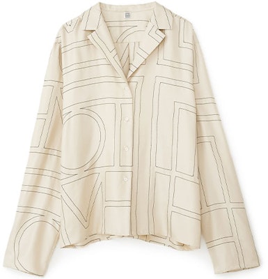 (W) TOTEME 宽松版几何标志丝质衬衫 白色 213755707926 Buy (W) TOTEME 宽松版几何标志丝质衬衫 白色 213755707926