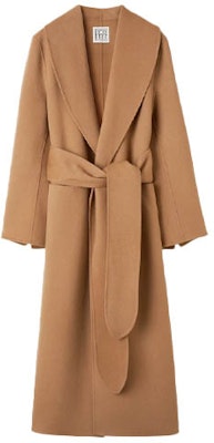 (W) TOTEME 寬鬆綁帶羊毛大衣棕色長款風衣 214-106-720-835 Order (W) TOTEME 寬鬆綁帶羊毛大衣棕色長款風衣 214-106-720-835