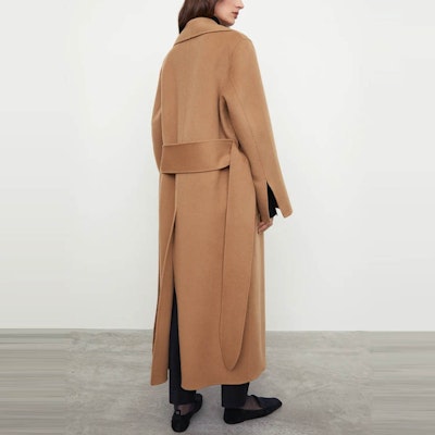 (W) TOTEME 寬鬆綁帶羊毛大衣棕色長款風衣 214-106-720-835 Details for (W) TOTEME 寬鬆綁帶羊毛大衣棕色長款風衣 214-106-720-835