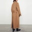 Details for (W) TOTEME 寬鬆綁帶羊毛大衣棕色長款風衣 214-106-720-835