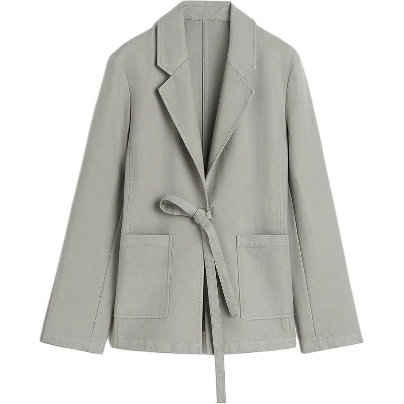 Order (W) Blazer Oversize con Cinturón TOTEME Blanco Paloma - Colección Otoño Adelantado 24 243WRZ0042FB0189186