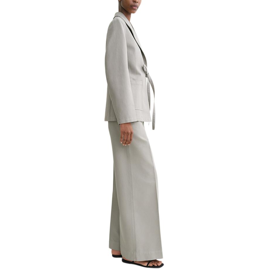 Purchase (W) Blazer Oversize con Cinturón TOTEME Blanco Paloma - Colección Otoño Adelantado 24 243WRZ0042FB0189186