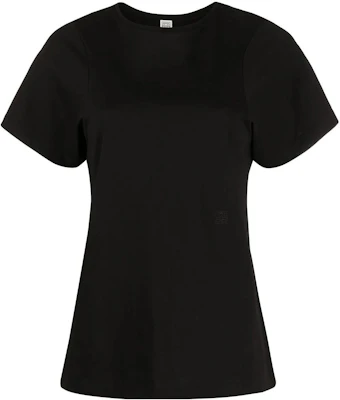 (Women) TOTEME Plain Logo Embroidered Crew Neck T-Shirt. 211439770200 Buy (Women) TOTEME Plain Logo Embroidered Crew Neck T-Shirt. 211439770200