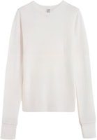 (Women) TOTEME Pure Merino Wool Sweater Cream Color 234WRTWTP180YA0008055 (Women) TOTEME Pure Merino Wool Sweater Cream Color 234WRTWTP180YA0008055