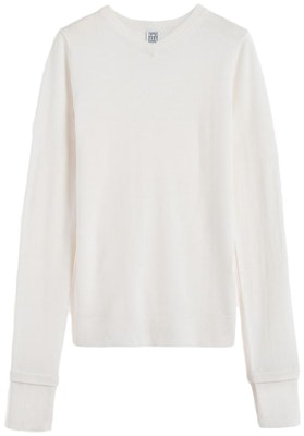 (W) TOTEME 纯美丽诺羊毛毛衣奶油色 234WRTWTP180YA0008055 Order (W) TOTEME 纯美丽诺羊毛毛衣奶油色 234WRTWTP180YA0008055