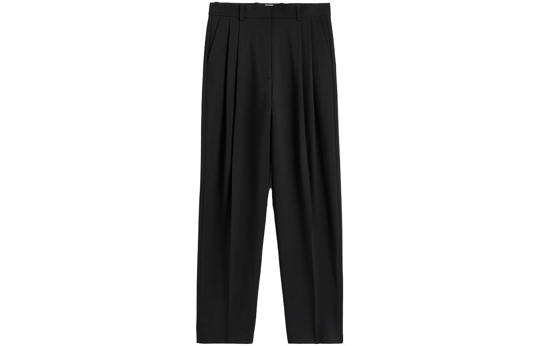 Order (W) TOTEME Seluar Kasual Santai Pinggang Rendah Hitam. 234WRTWBM109FB0026001