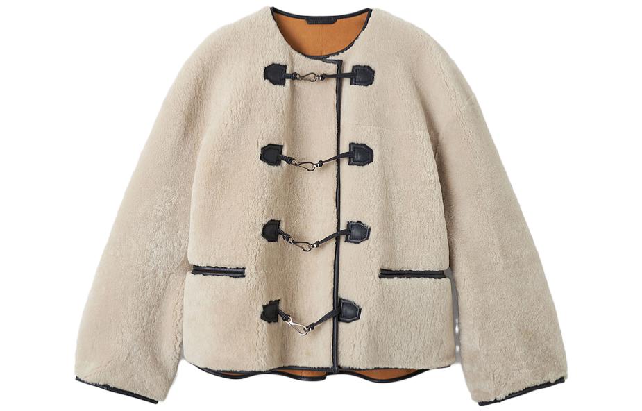 (Women) TOTEME  Shearling Hook Jacket Beige 214120604110