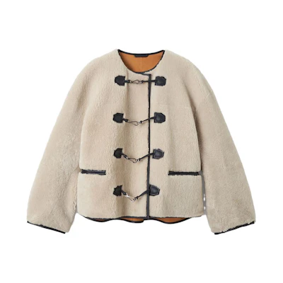 (Women) TOTEME Shearling Hook Jacket Beige 214120604110